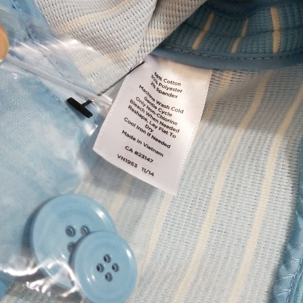 Talbots Size Large Spring Button Down Nwt - image 3